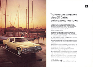 1977 Cadillac Advertisement